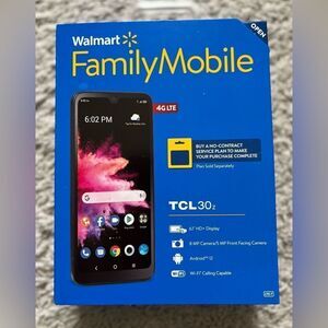 Walmart Family Mobile TCL 30Z 6.1" HD+, 4G LTE, 32GB, Prepaid, Black